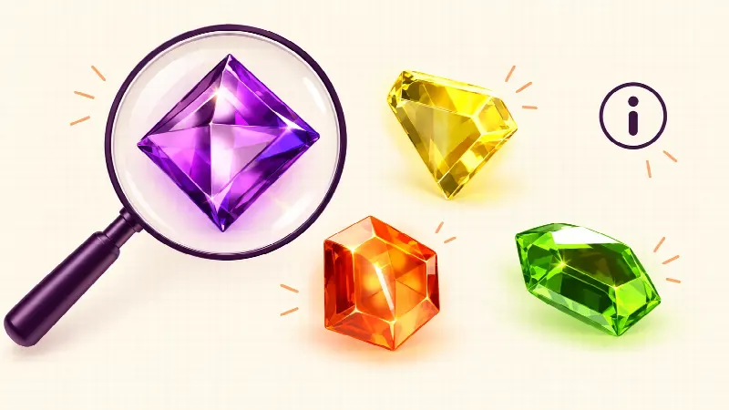 Starburst gem study using the game’s artwork, without a simulated interface or winning combination.