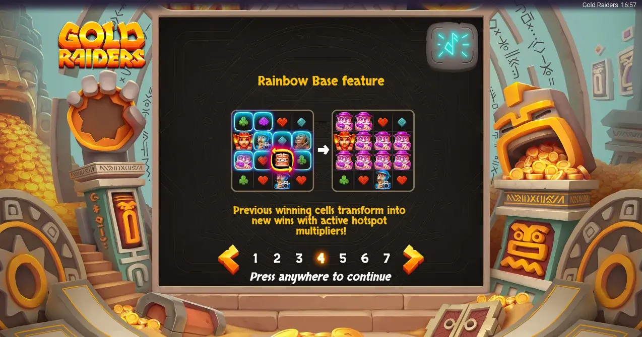 Base Rainbow feature help screen