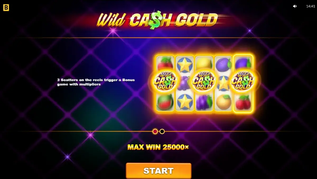 Intro splash with Bonus trigger preview