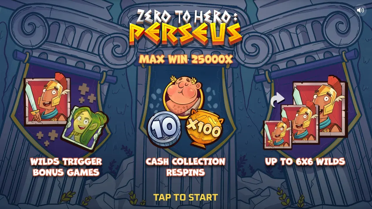 Intro splash with three feature banners